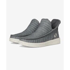 Hey Dude Women's 8 Camden Charcoal Gray Quilted Slip On Shoe  Comfort Casual